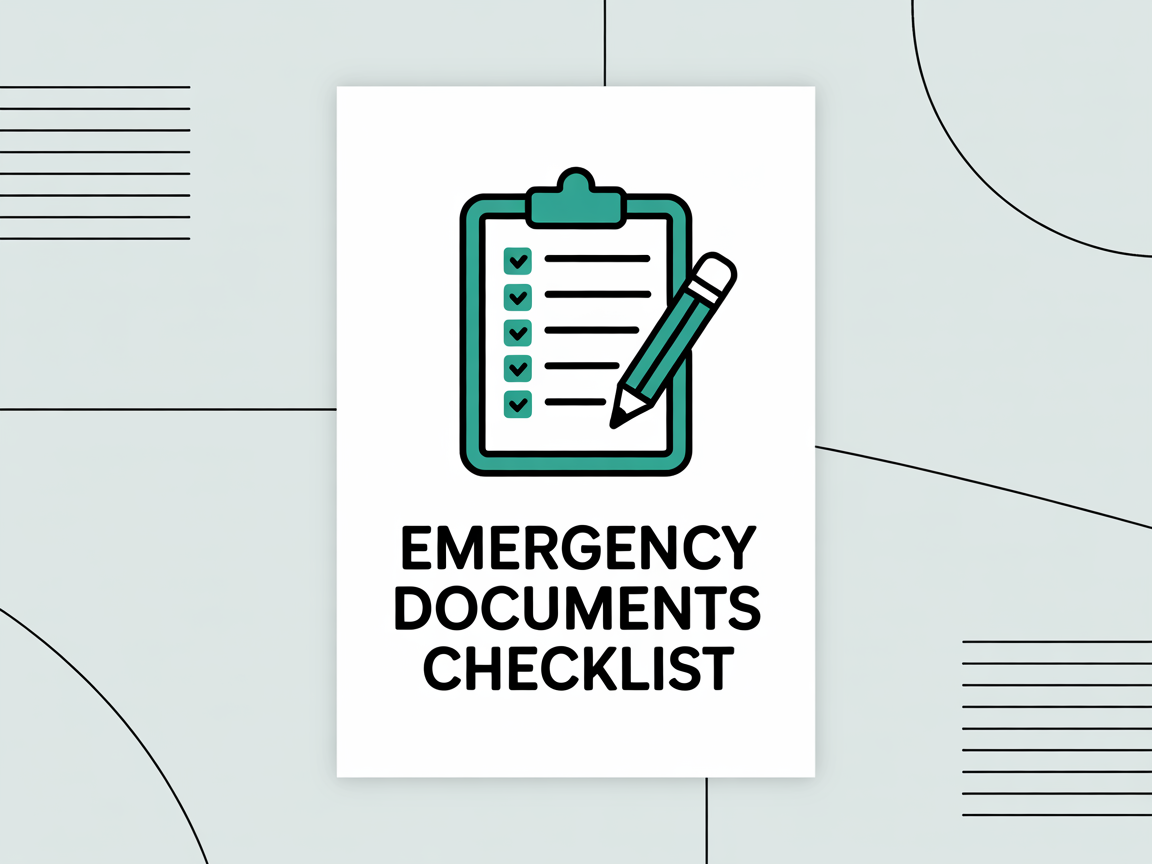 Emergency Documents Checklist - Essential Legal Papers